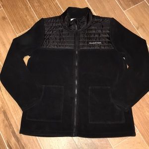 Women’s Black Vineyard Vines fleece full zip